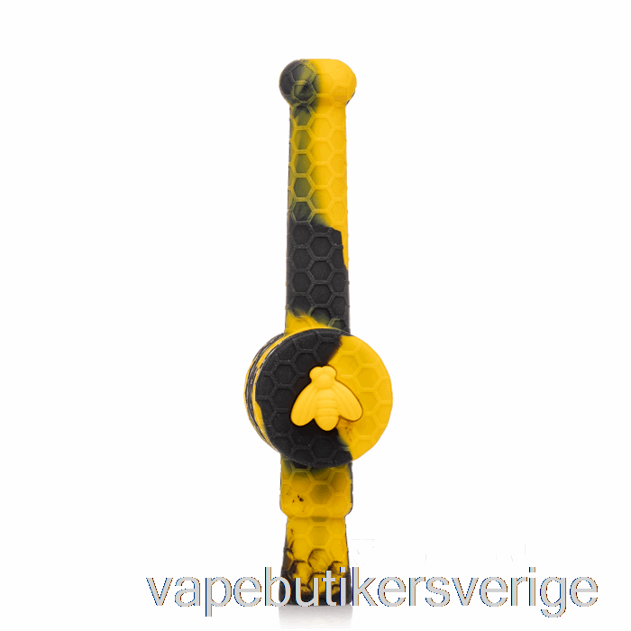 Vape Sverige Stratus Reclaimer Honungsdoppare Silikon Dab Halm Sol (svart / Gul)